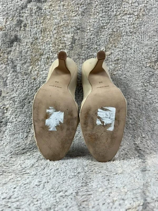 Sapatos de salto alto Diesel em pele bege – photo 6